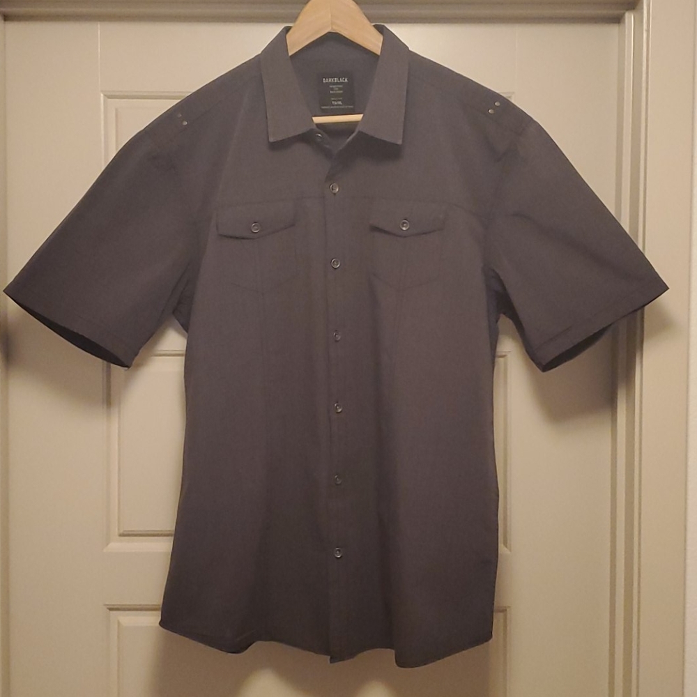 Short sleeve casual  w pockets XL Charcoal shirt